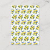 オレンジの木の地中海風ベイビーシャワーブックリクエスト エンクロージャーカード (裏面)