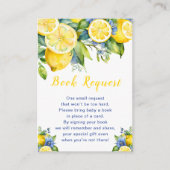 オレンジの木の地中海風ベイビーシャワーブックリクエスト エンクロージャーカード (正面)
