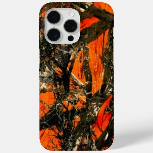 "オレンジの木の枝のカモフラージュ" Case-Mate iPhoneケース (裏面)