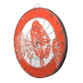 オレンジの木(葉) ダーツボード (正面右)