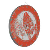 オレンジの木(葉) ダーツボード (正面左)