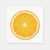 オレンジの果実の甘いスライスパーティー スタンダードカクテルナプキン (正面)