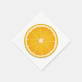 オレンジの果実の甘いスライスパーティー スタンダードカクテルナプキン (角)