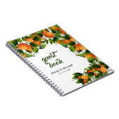 オレンジの果実 |の結婚ゲスト ノートブック (右側)