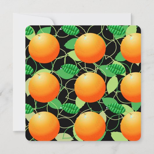 オレンジの果実 招待状 (裏面)