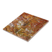 オレンジの枝の葉秋の自然 タイル (側面)