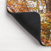 オレンジの枝の葉秋の自然 マウスパッド (コーナー)