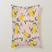 オレンジの枝を持つシームレスな開花 アクセントクッション (正面(垂直))