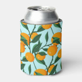 オレンジの枝、柑橘類のヴィンテージプリント。 缶クーラー (缶正面)