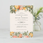 オレンジの柑橘系の水の色のモダン結婚植物 (スタンド正面)