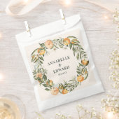 オレンジの柑橘系結婚の植物感謝していの好み フェイバーバッグ (クリップ留めされた状態)