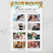 オレンジの柑橘類どこ我々はカップルの写真をゲーム (正面)