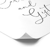 オレンジの柑橘類のカードとギフトのサイン ポスター (角)