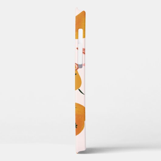 オレンジの梨を使ったかわいい夏のパターン。 Case-Mate iPhoneケース (裏面 / 左)