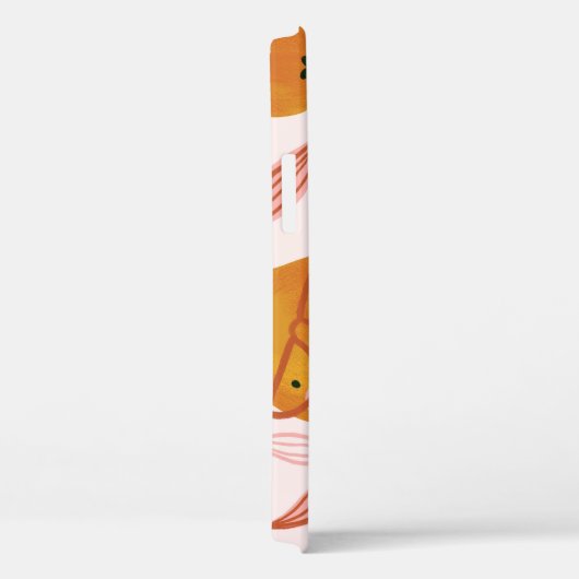 オレンジの梨を使ったかわいい夏のパターン。 Case-Mate iPhoneケース (裏面 / 右)