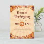 オレンジの森でフレンドリーなサンシャイン&カボチャ 招待状 (スタンド正面)