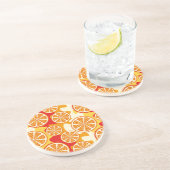 オレンジの模様 コースター (側面)