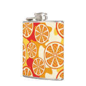 オレンジの模様 フラスク (左)