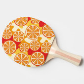 オレンジの模様 卓球ラケット (横)