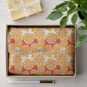 オレンジの模様 薄葉紙 (ギフト)