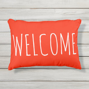 オレンジの歓迎された屋外のテラスのアクセントの枕 アウトドアクッション