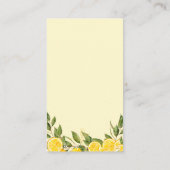 オレンジの水彩本リクエスト ベビーシャワー エンクロージャーカード (裏面)