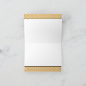 オレンジの水玉模様のオリジナル便箋 サンキューカード (内部)