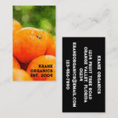 オレンジの水色 名刺 (正面/裏面)