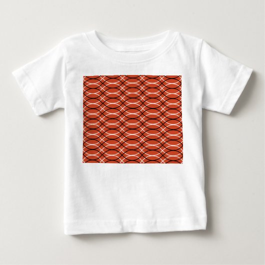 オレンジの波 ベビーTシャツ (正面)