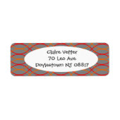 オレンジの波 ラベル (正面)