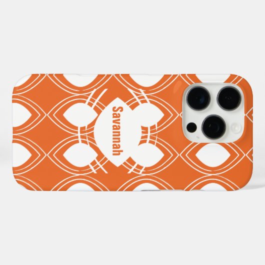 オレンジの涙ドロップ任意の色のiPhone パーソナライズされた Case-Mate iPhoneケース (裏面 (横))