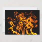 オレンジの炎モンスタートラックありがとうご注意 サンキューカード (裏面)