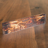 オレンジの炎 デスクネームプレート (側面)