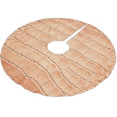 オレンジの爬虫類皮革のテクスチャデザイン ブラッシュドポリエステルツリースカート (アングル)