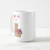 オレンジの猫が私の人生を支配 コーヒーマグカップ (正面左)