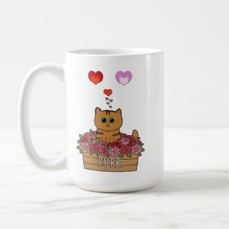 オレンジの猫が私の人生を支配 コーヒーマグカップ