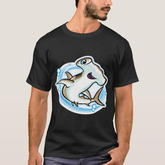 オレンジの猫が釣りに行く Tシャツ (正面)