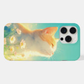 オレンジの猫の夢想 iPhoneケース (裏面横)