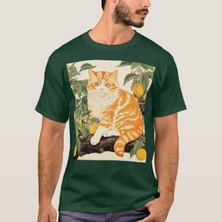オレンジの猫 Tシャツ