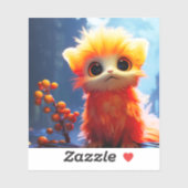 オレンジの生き物 シール (シート)