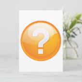 オレンジの疑問符招待状 招待状 (スタンド正面)