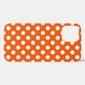オレンジの白水玉模様 Case-Mate iPhoneケース (Back (Horizontal))