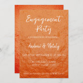 オレンジの皮のような質感 招待状 (正面/裏面)