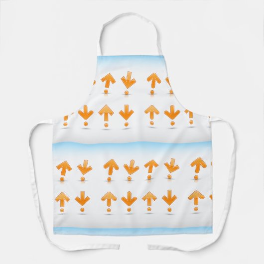 オレンジの矢印 エプロン (正面)