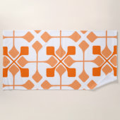 オレンジの矢印 ビーチタオル (正面)