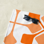 オレンジの矢印 ビーチタオル (インサイチュ)