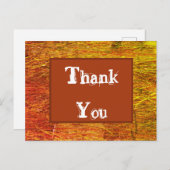 オレンジの秋の色彩鑑賞をありがとう ポストカード (正面/裏面)