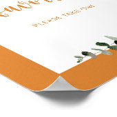 オレンジの秋カボチャの好意はポスターを取る ポスター (角)