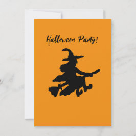 オレンジの空飛ぶ魔女 招待状