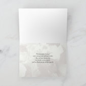 オレンジの紅葉カスタムの牧師の感謝カード サンキューカード (内部)